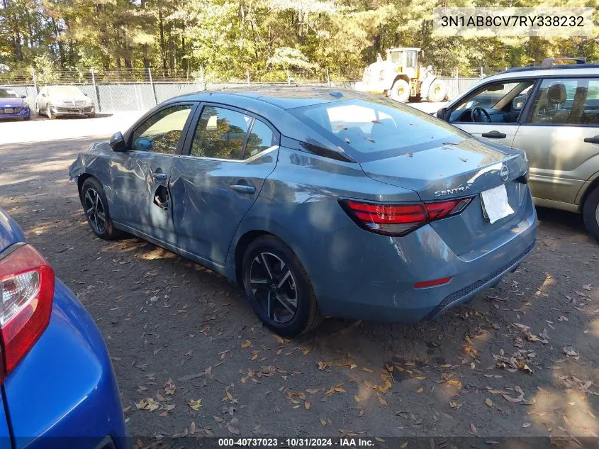 2024 Nissan Sentra Sv Xtronic Cvt VIN: 3N1AB8CV7RY338232 Lot: 40737023