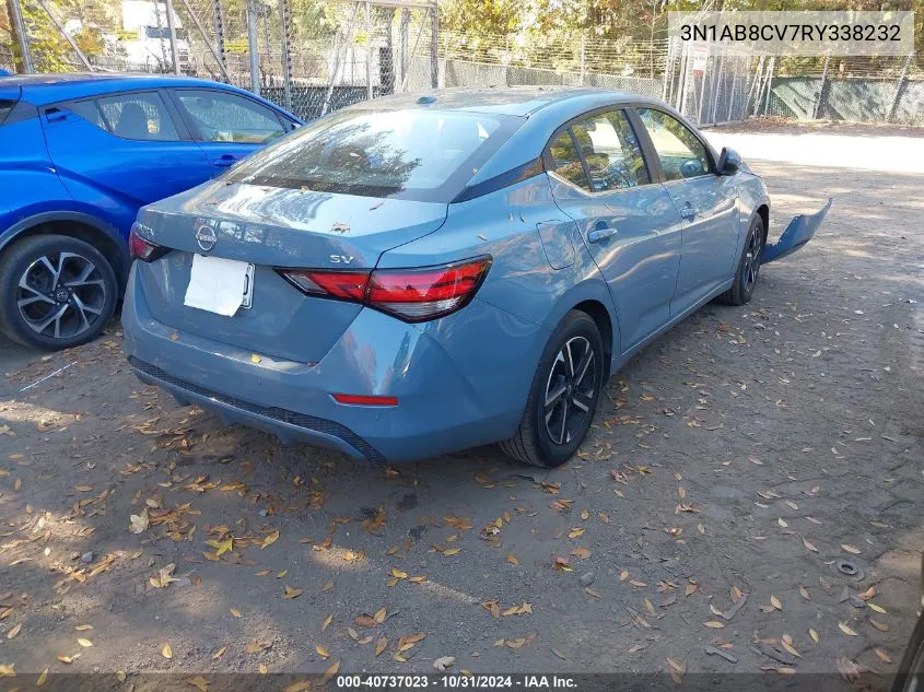 2024 Nissan Sentra Sv Xtronic Cvt VIN: 3N1AB8CV7RY338232 Lot: 40737023