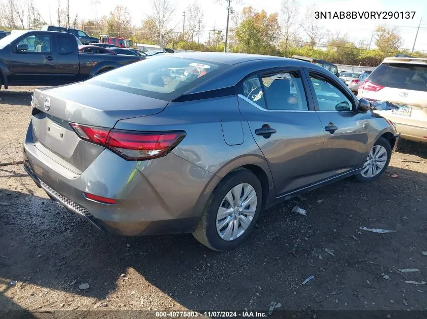 2024 Nissan Sentra S Xtronic Cvt VIN: 3N1AB8BV0RY290137 Lot: 40775803