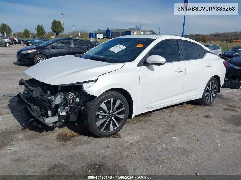 2024 Nissan Sentra Sv Xtronic Cvt VIN: 3N1AB8CV0RY335253 Lot: 40790146