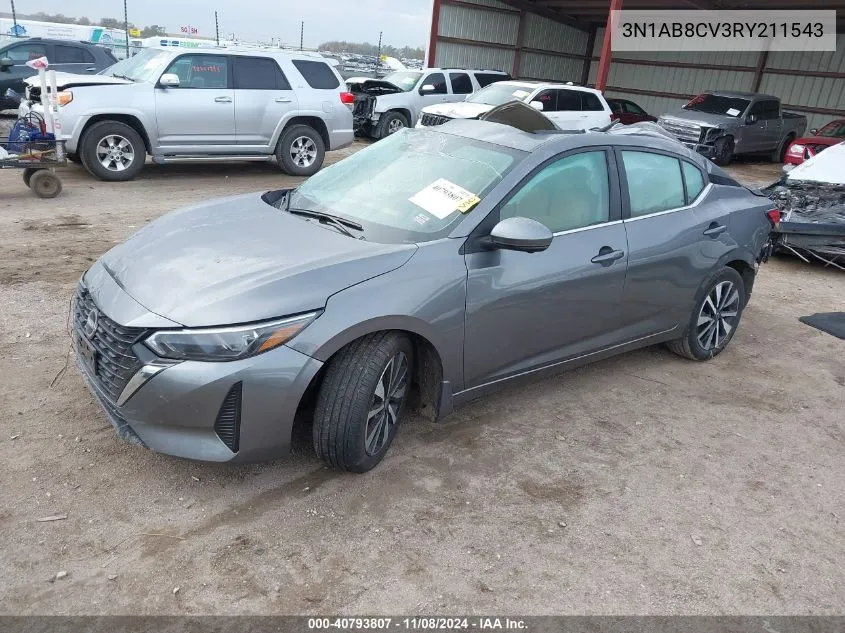 2024 Nissan Sentra Sv Xtronic Cvt VIN: 3N1AB8CV3RY211543 Lot: 40793807