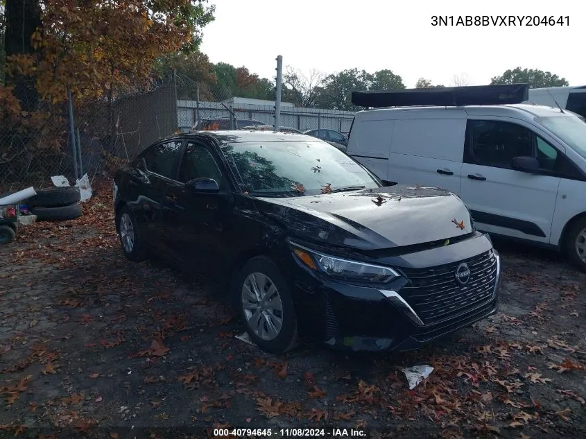 2024 Nissan Sentra S Xtronic Cvt VIN: 3N1AB8BVXRY204641 Lot: 40794645