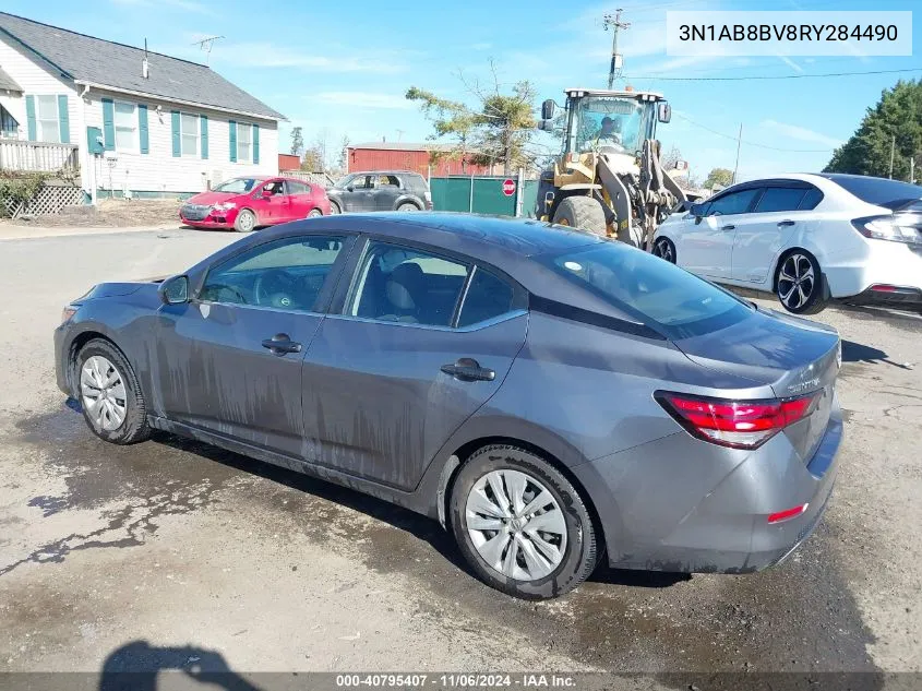 2024 Nissan Sentra S Xtronic Cvt VIN: 3N1AB8BV8RY284490 Lot: 40795407