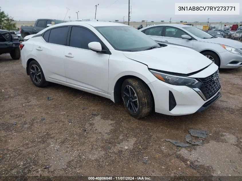 2024 Nissan Sentra Sv Xtronic Cvt VIN: 3N1AB8CV7RY273771 Lot: 40806840