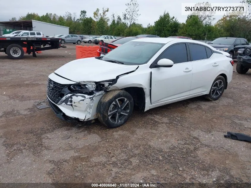 2024 Nissan Sentra Sv Xtronic Cvt VIN: 3N1AB8CV7RY273771 Lot: 40806840