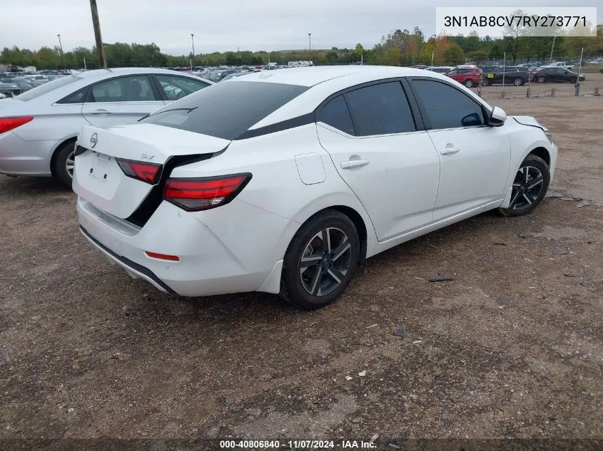 2024 Nissan Sentra Sv Xtronic Cvt VIN: 3N1AB8CV7RY273771 Lot: 40806840