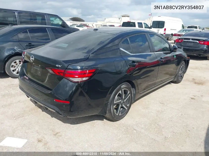 3N1AB8CV2RY354807 2024 Nissan Sentra Sv Xtronic Cvt