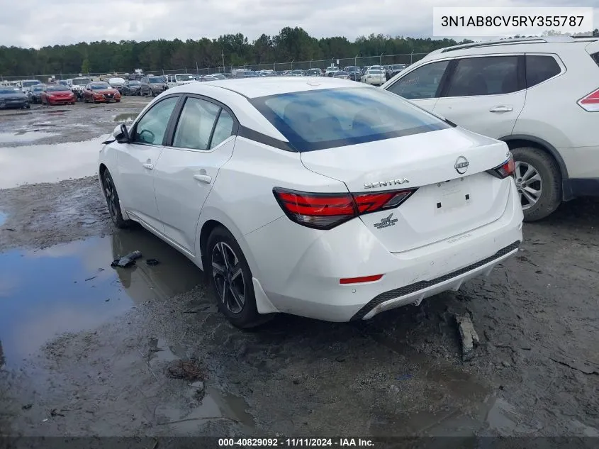 2024 Nissan Sentra Sv Xtronic Cvt VIN: 3N1AB8CV5RY355787 Lot: 40829092