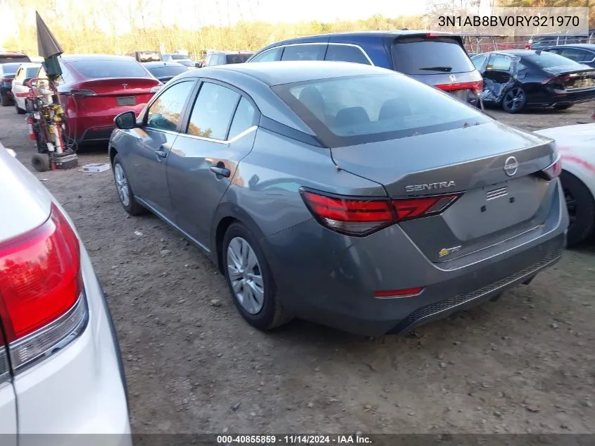 2024 Nissan Sentra S Xtronic Cvt VIN: 3N1AB8BV0RY321970 Lot: 40855859