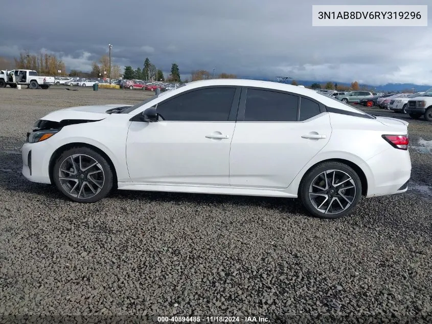 2024 Nissan Sentra Sr Xtronic Cvt VIN: 3N1AB8DV6RY319296 Lot: 40894485