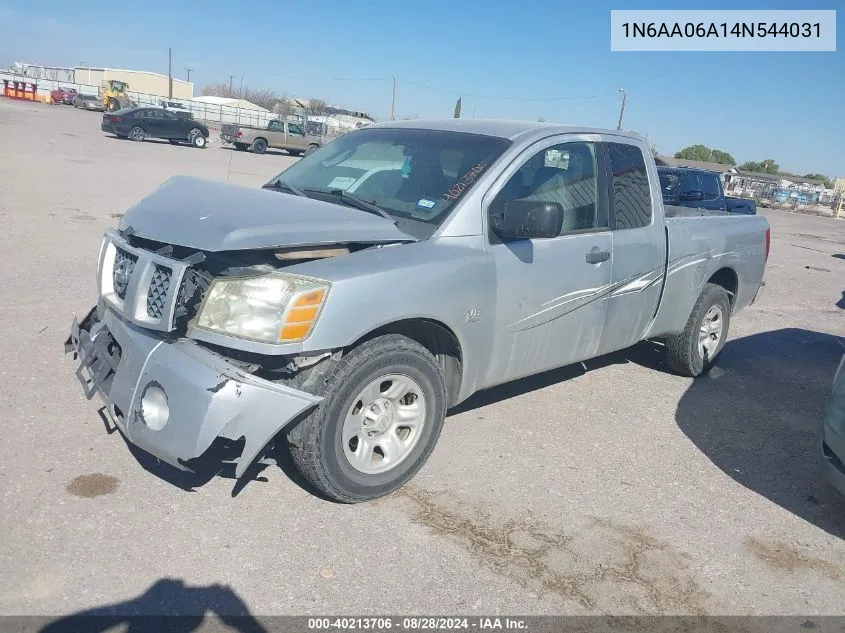 2004 Nissan Titan Xe VIN: 1N6AA06A14N544031 Lot: 40213706