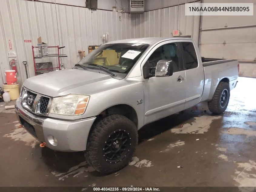 2004 Nissan Titan Le VIN: 1N6AA06B44N588095 Lot: 40342235