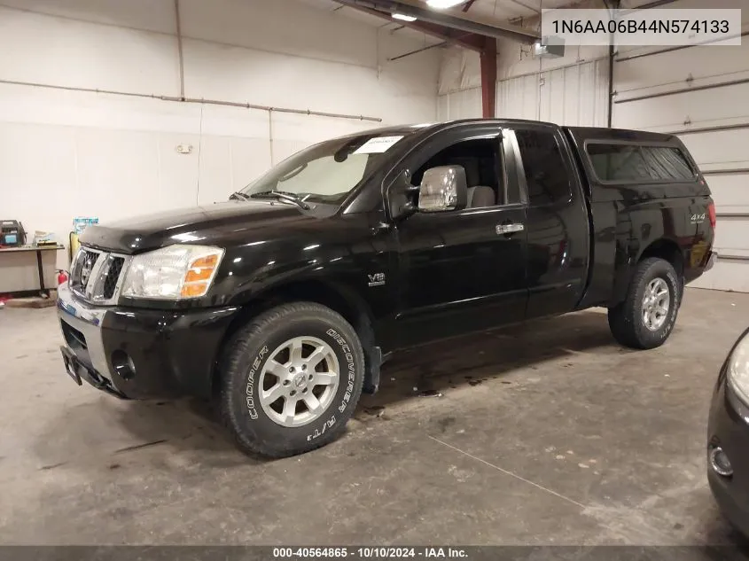 2004 Nissan Titan Se VIN: 1N6AA06B44N574133 Lot: 40564865