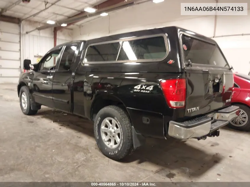 2004 Nissan Titan Se VIN: 1N6AA06B44N574133 Lot: 40564865