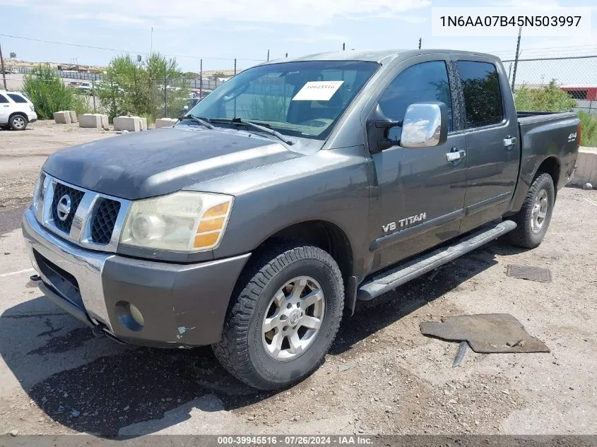 1N6AA07B45N503997 2005 Nissan Titan Le