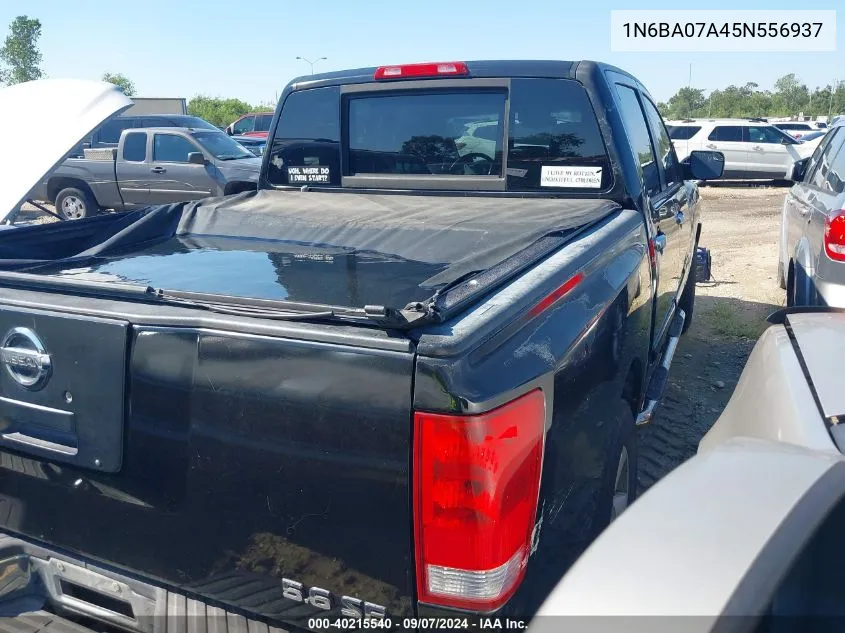 2005 Nissan Titan Se VIN: 1N6BA07A45N556937 Lot: 40215540