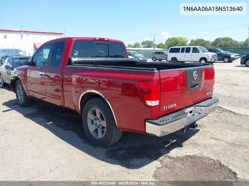 1N6AA06A15N513640 2005 Nissan Titan Se