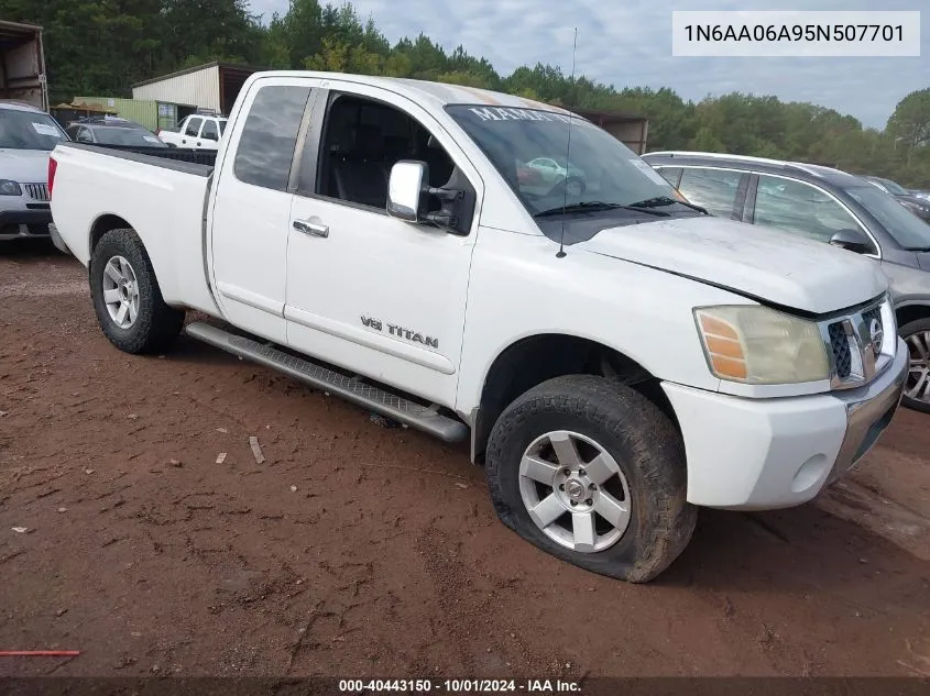 2005 Nissan Titan Le VIN: 1N6AA06A95N507701 Lot: 40443150