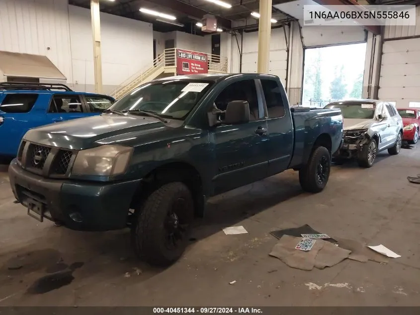 2005 Nissan Titan Se VIN: 1N6AA06BX5N555846 Lot: 40451344