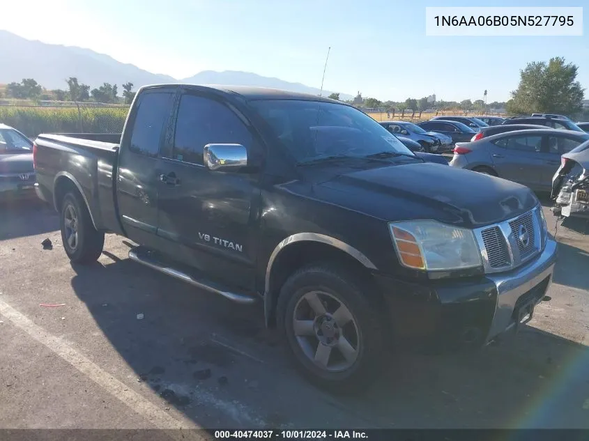 2005 Nissan Titan Xe/Se/Le VIN: 1N6AA06B05N527795 Lot: 40474037