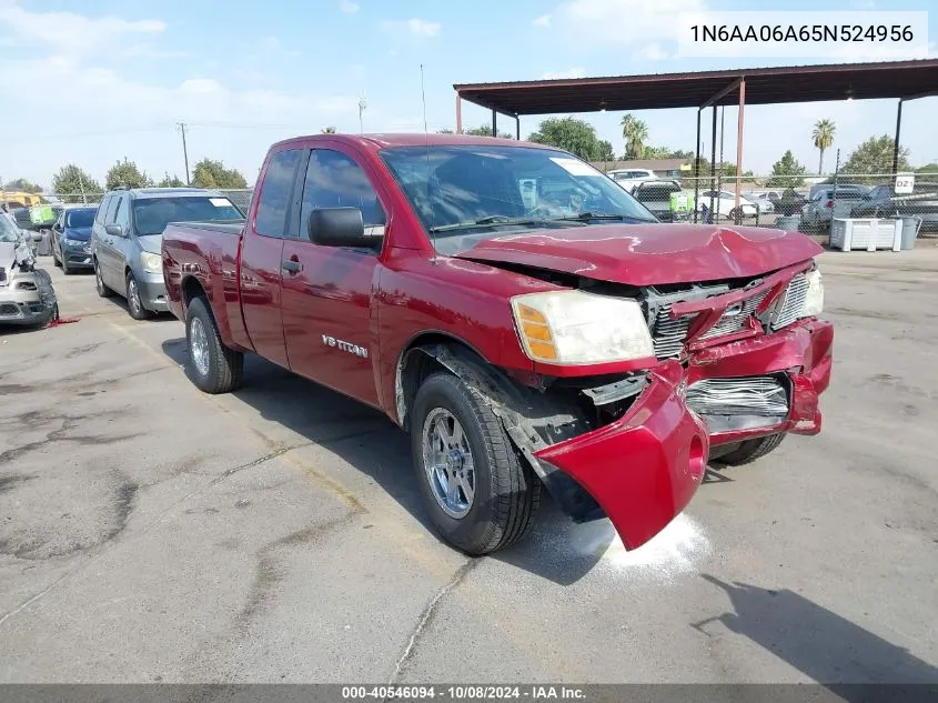 2005 Nissan Titan Xe VIN: 1N6AA06A65N524956 Lot: 40546094