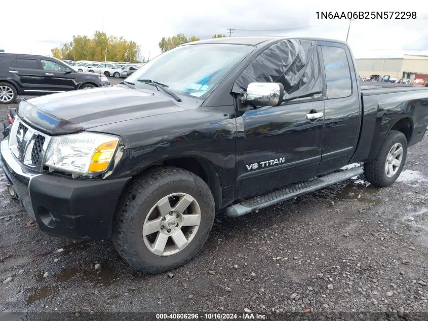 2005 Nissan Titan Le VIN: 1N6AA06B25N572298 Lot: 40606296