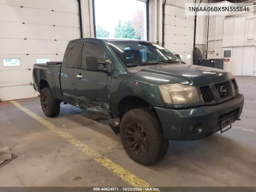 2005 Nissan Titan Se VIN: 1N6AA06BX5N555846 Lot: 40624571