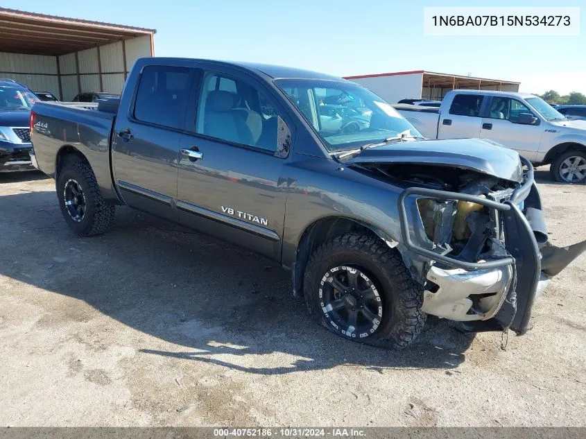 2005 Nissan Titan Se VIN: 1N6BA07B15N534273 Lot: 40752186