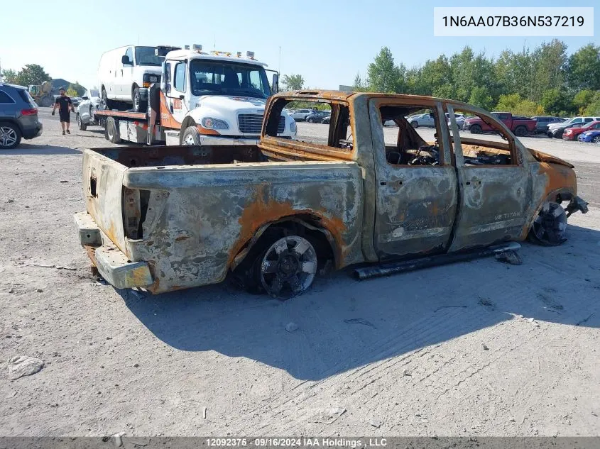 1N6AA07B36N537219 2006 Nissan Titan Le