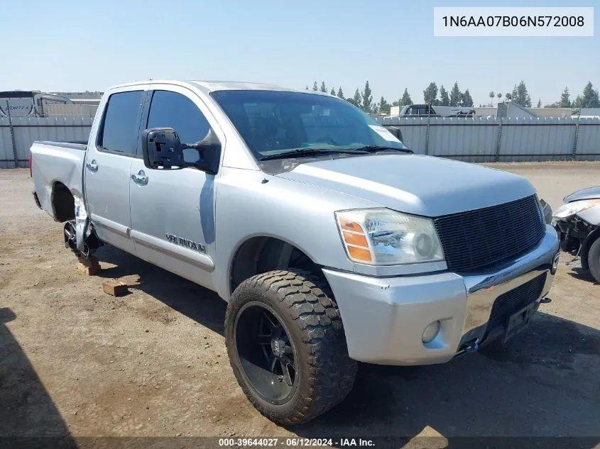 1N6AA07B06N572008 2006 Nissan Titan Le