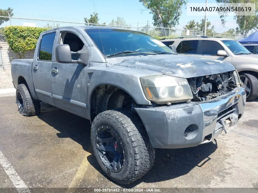 1N6AA07A96N548619 2006 Nissan Titan Se