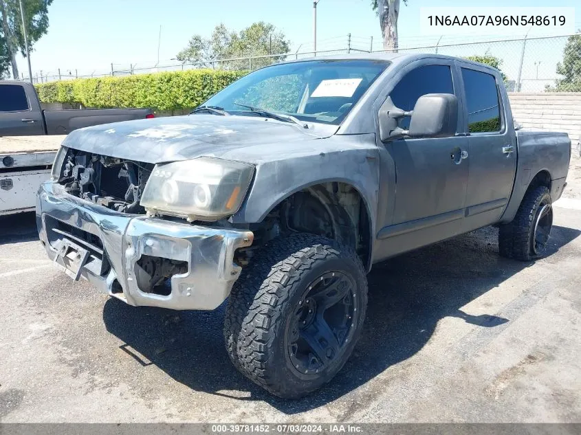 1N6AA07A96N548619 2006 Nissan Titan Se