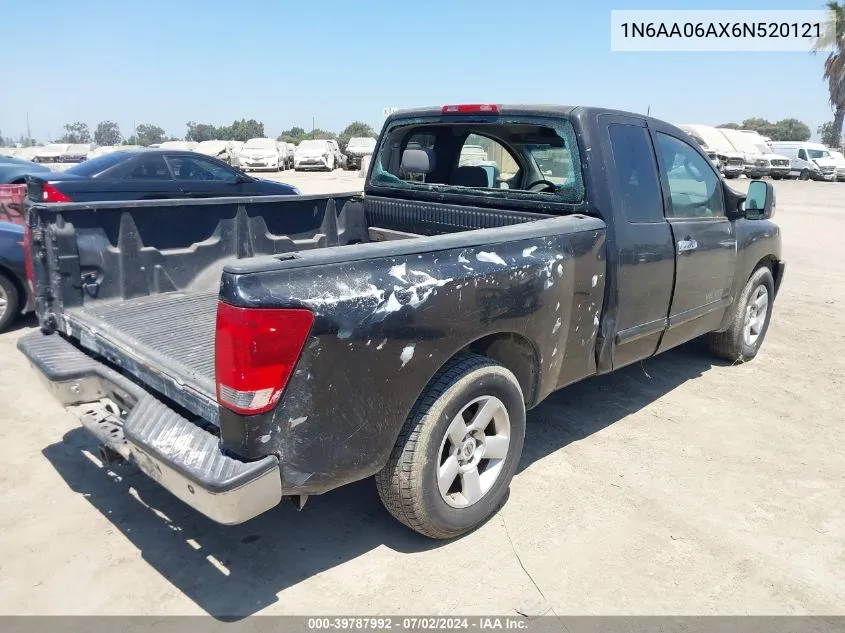 2006 Nissan Titan Se VIN: 1N6AA06AX6N520121 Lot: 39787992