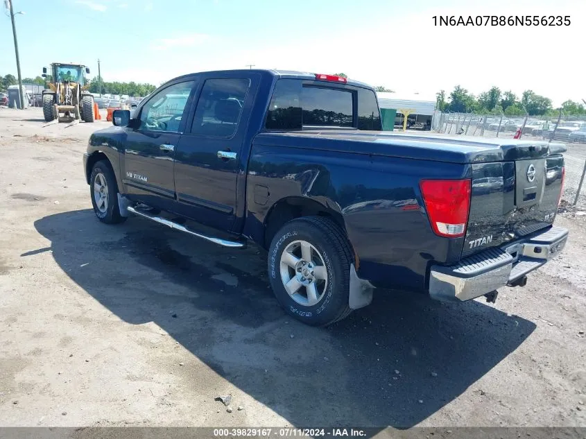 2006 Nissan Titan Se VIN: 1N6AA07B86N556235 Lot: 39829167