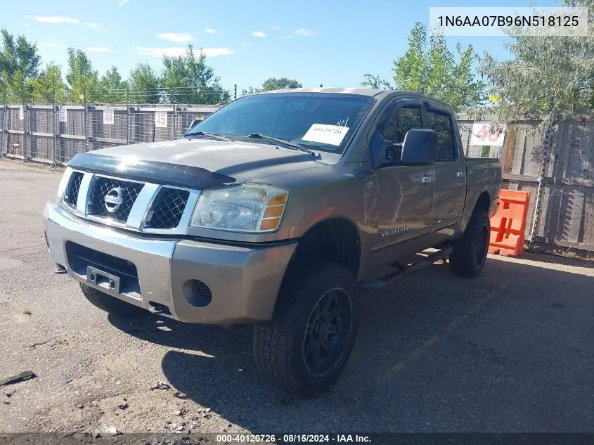 1N6AA07B96N518125 2006 Nissan Titan Se