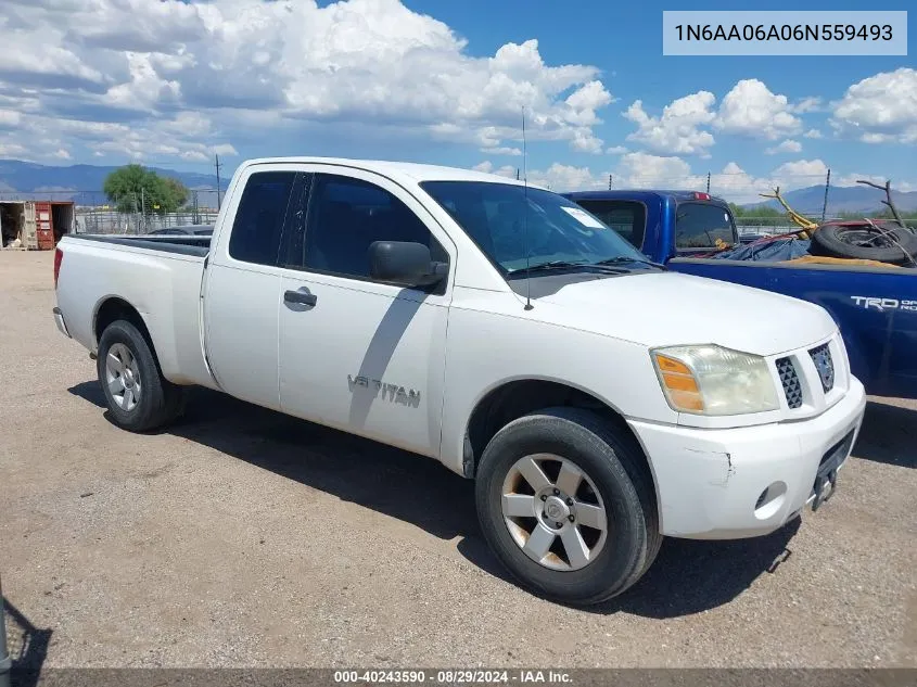 2006 Nissan Titan Xe VIN: 1N6AA06A06N559493 Lot: 40243590