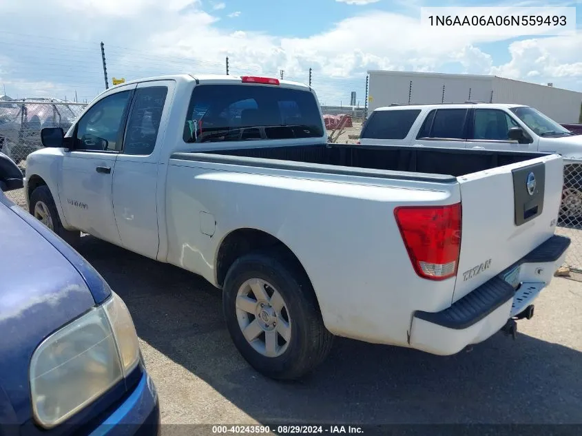 2006 Nissan Titan Xe VIN: 1N6AA06A06N559493 Lot: 40243590