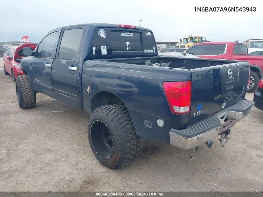 1N6BA07A96N543943 2006 Nissan Titan Se