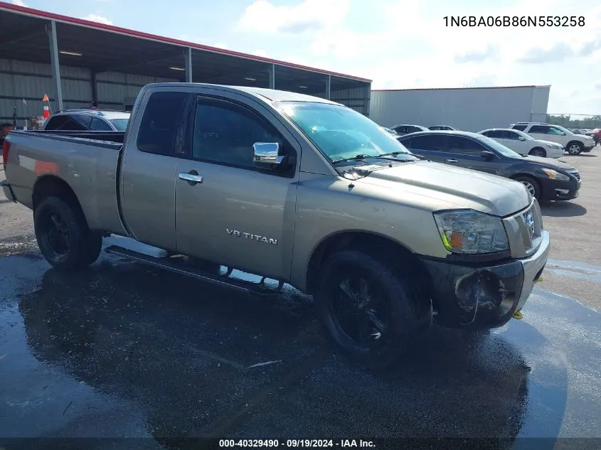 2006 Nissan Titan Xe VIN: 1N6BA06B86N553258 Lot: 40329490