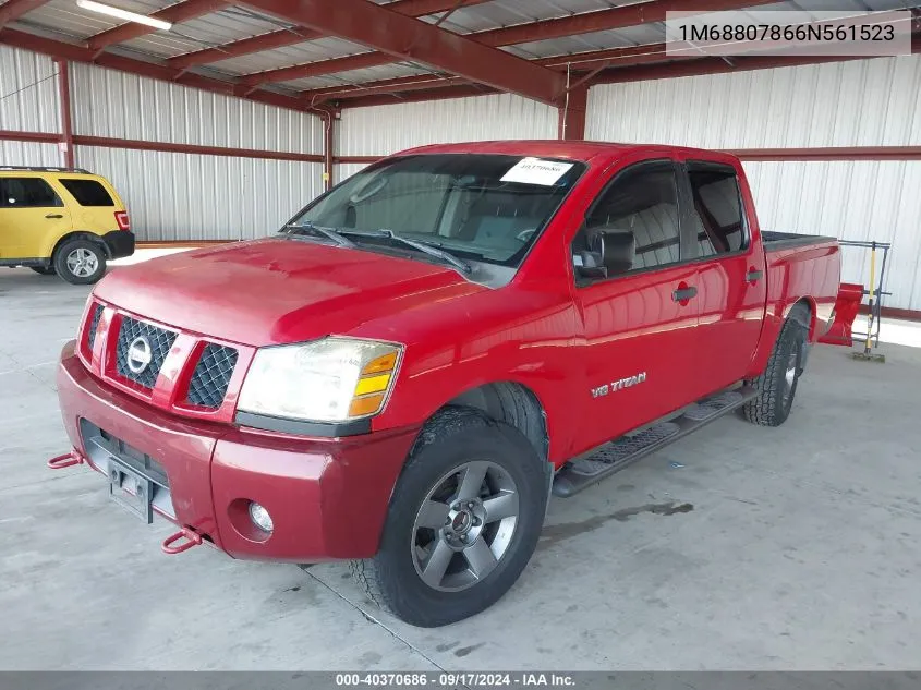 2006 Nissan Titan Xe VIN: 1M68807866N561523 Lot: 40370686