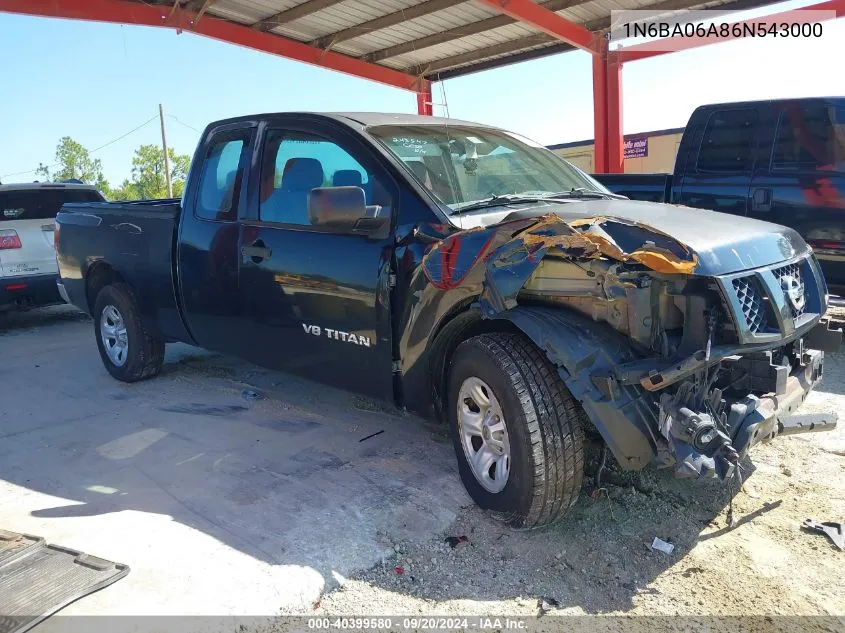 2006 Nissan Titan Xe VIN: 1N6BA06A86N543000 Lot: 40399580