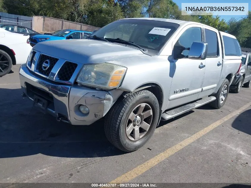 2006 Nissan Titan Le VIN: 1N6AA07B36N557342 Lot: 40453707