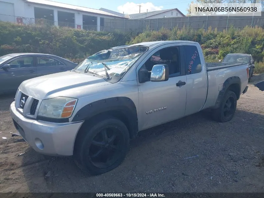 2006 Nissan Titan Xe VIN: 1N6AA06B56N560938 Lot: 40569663