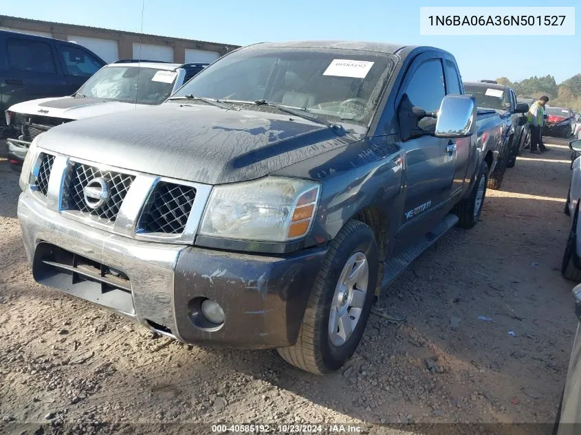 2006 Nissan Titan Le VIN: 1N6BA06A36N501527 Lot: 40585192