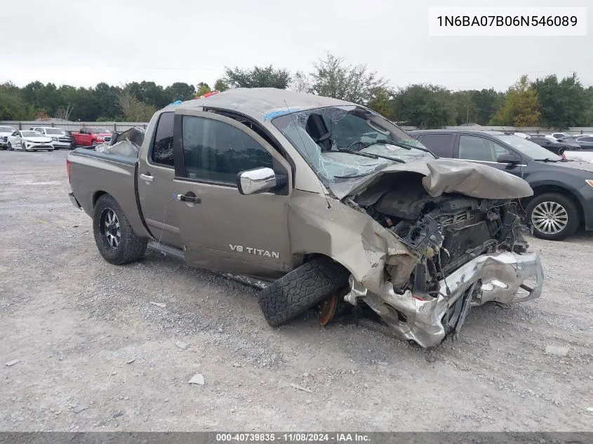 2006 Nissan Titan Le VIN: 1N6BA07B06N546089 Lot: 40739835