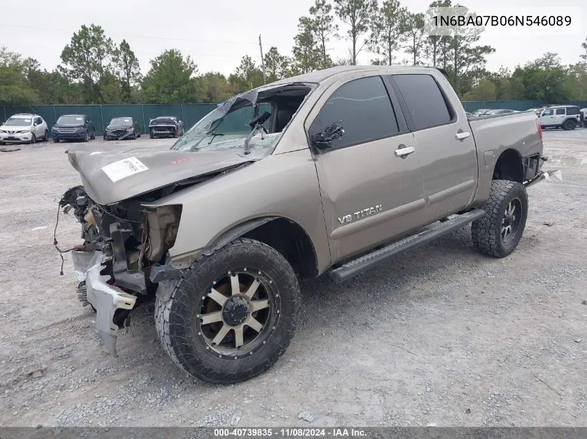 2006 Nissan Titan Le VIN: 1N6BA07B06N546089 Lot: 40739835