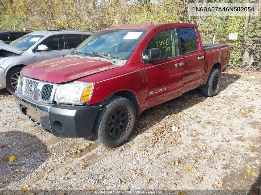 2006 Nissan Titan Se VIN: 1N6BA07A46N502054 Lot: 40807341