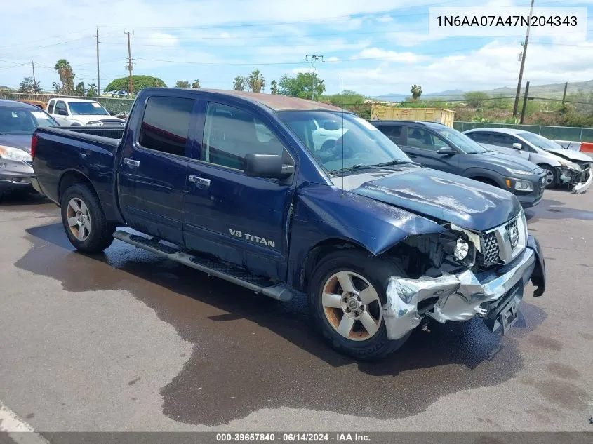 1N6AA07A47N204343 2007 Nissan Titan Se