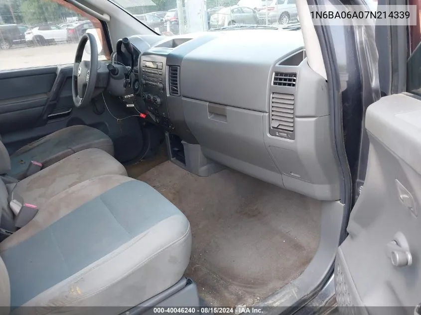 1N6BA06A07N214339 2007 Nissan Titan Xe