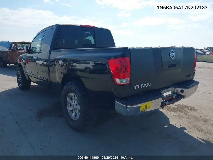 1N6BA06A17N202183 2007 Nissan Titan Se